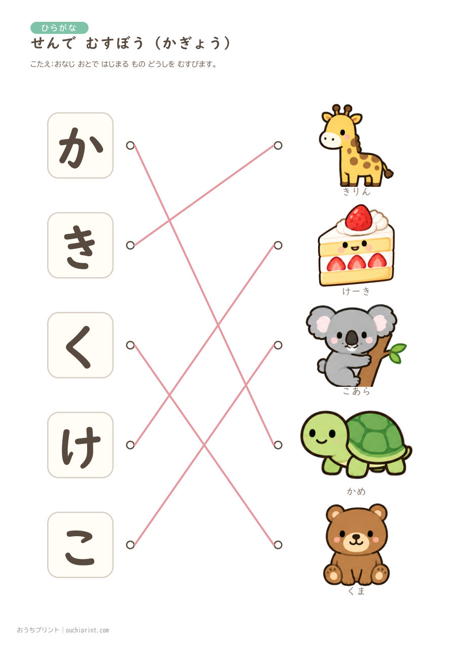 せんで むすぼう（あたまの おと）あぎょう〜らぎょう 11ページめ